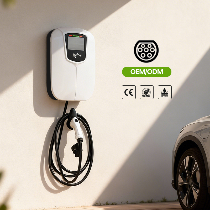 Ocpp Double Gun 44kw AC EV Charger with RFID Function