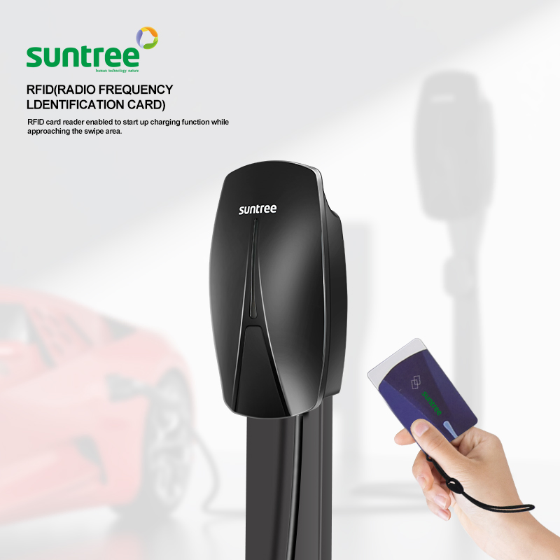 Tiny Type AC EV Charger with Dlb CE Ukca CB TUV Connect to WiFi Ethernet APP Customized Wall Box Multiple Charging Gun Type and Power