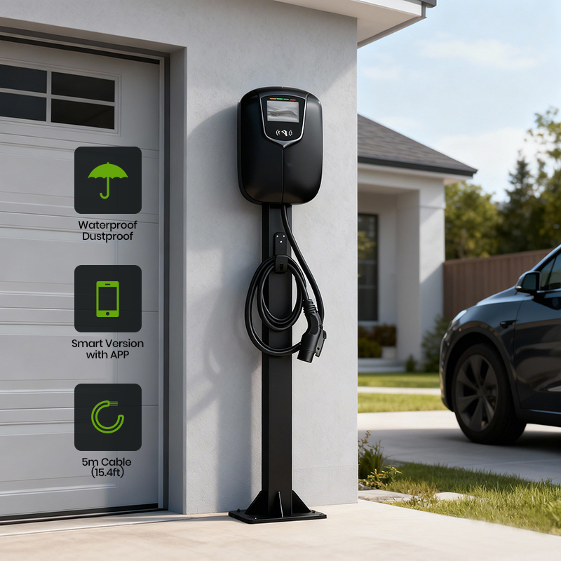 Ocpp Double Gun 44kw AC EV Charger with RFID Function