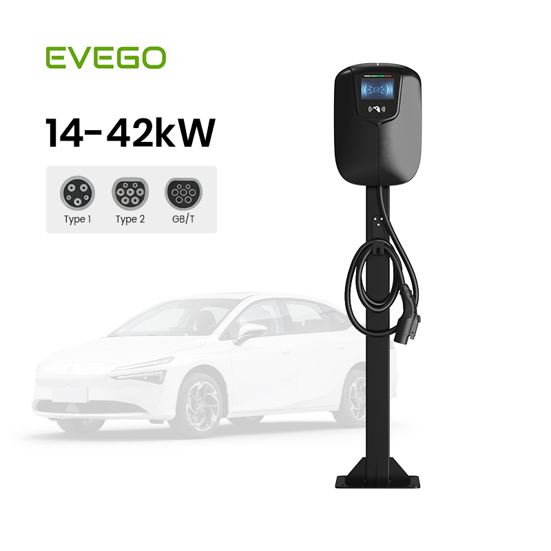 Ocpp Double Gun 44kw AC EV Charger with RFID Function