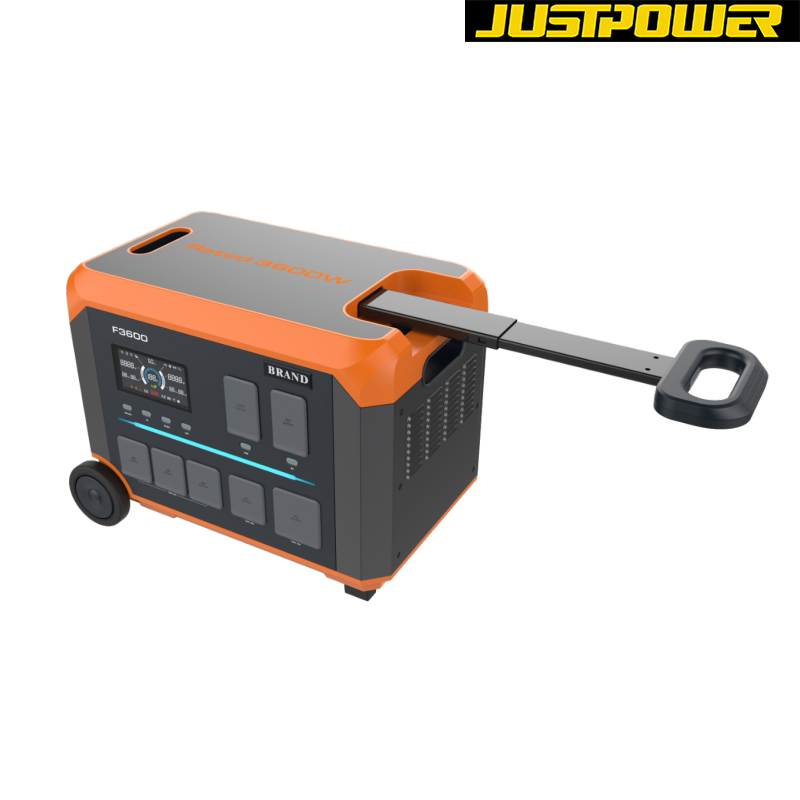 3600wh Portable Power Station LiFePO4 Storage Battery EV Charging Station Solar Powered