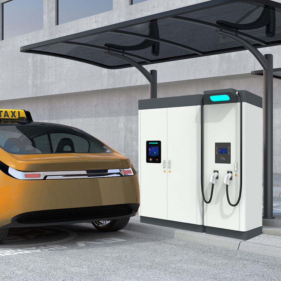 Integrated Solar Power EV Charger Solution 215kwh Backup Energy Storage 100kw Smart DC Fast Car Charging Station CCS IP54 New