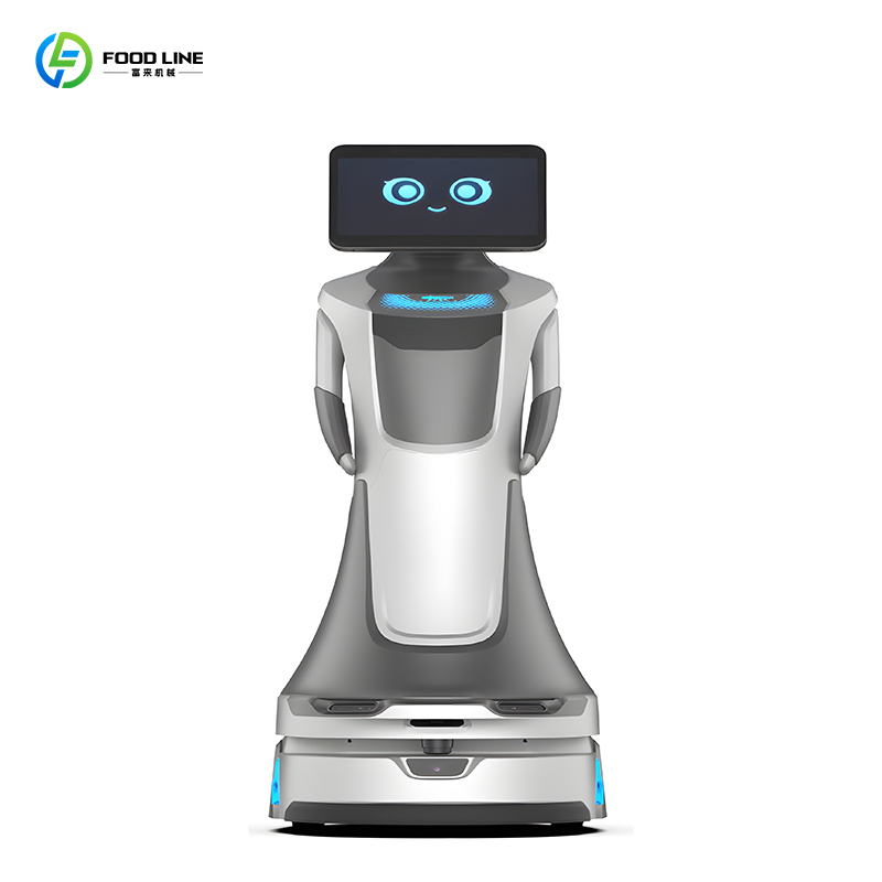 Commercial Front Desk Reception Food Delivery Service Robot for Hotel