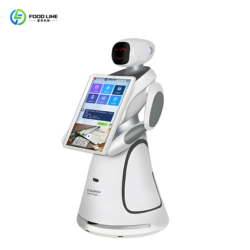 Commercial Front Desk Reception Food Delivery Service Robot for Hotel