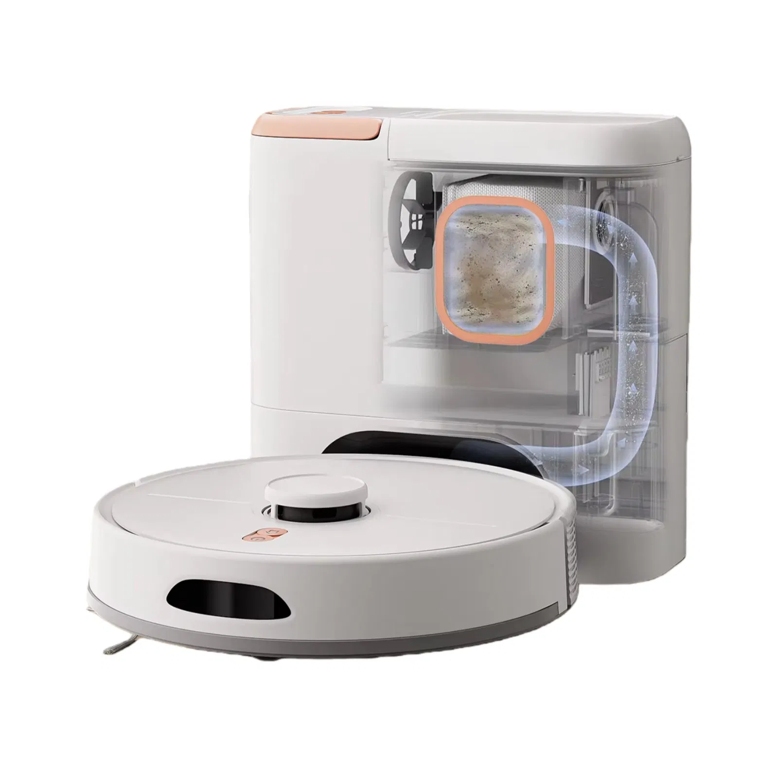 6000PA APP-Controlled Autonomous Emptying - M20m Plus Vacuum Cleaner Robot