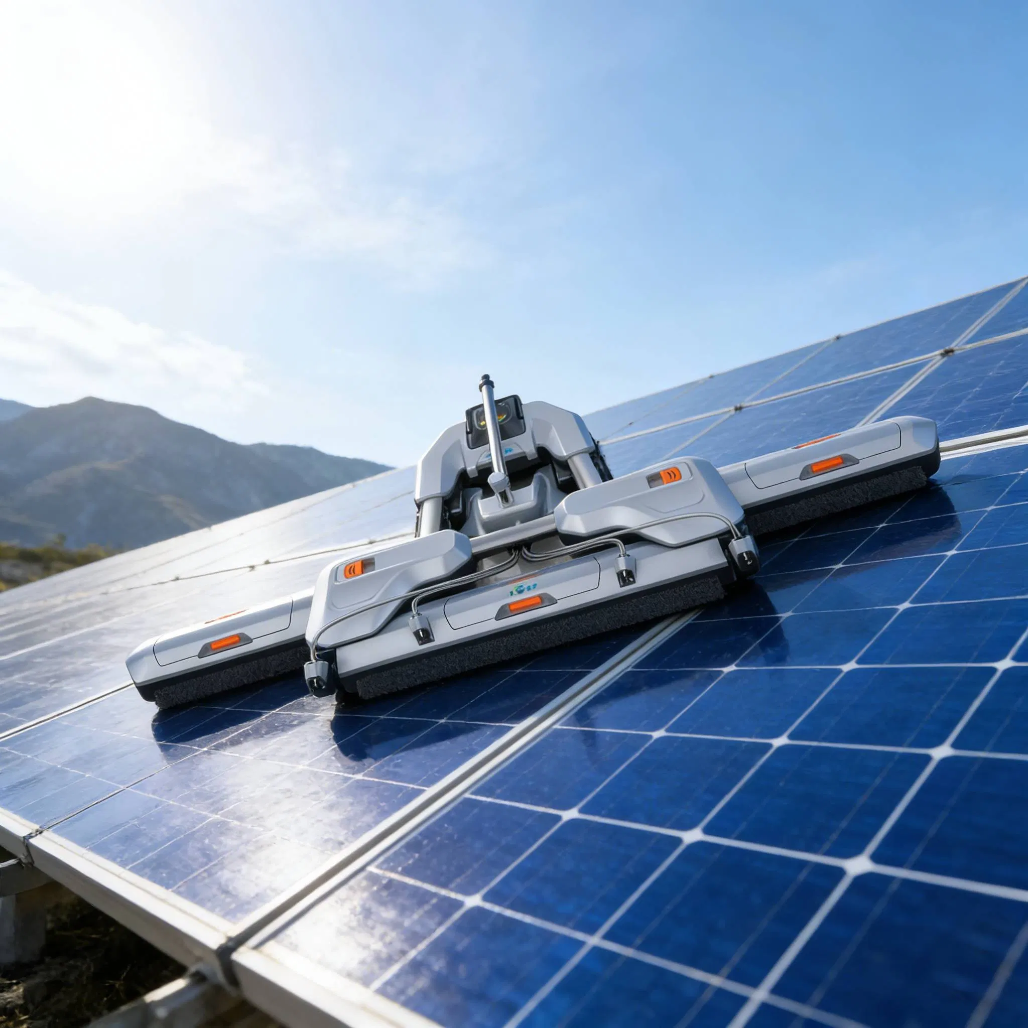 Lightweight Solar Panel Cleaning Robot for Easy Handling
