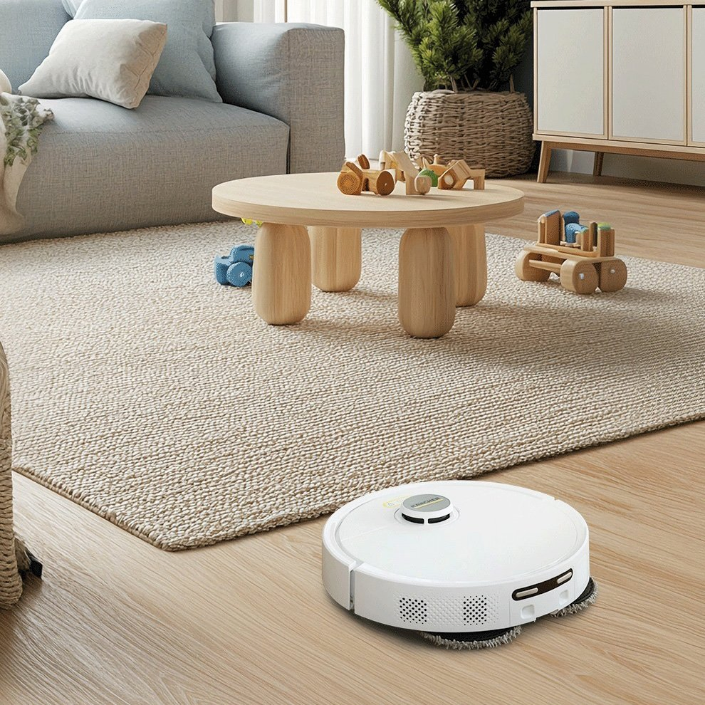High-Performance Robot Vacuum and Mop Rcv 5 Plus for Carpet Edge Cleaning