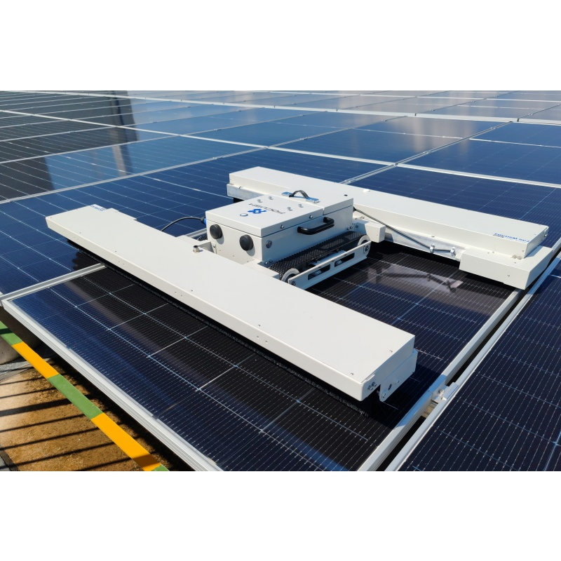 Remote-Controlled Solar-Charging Dock Solar Panel PV Trackless Cleaning Robot