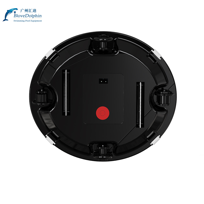 White Fully Automatic Wireless Swimming Pool Suction Machine Cleaning Robot