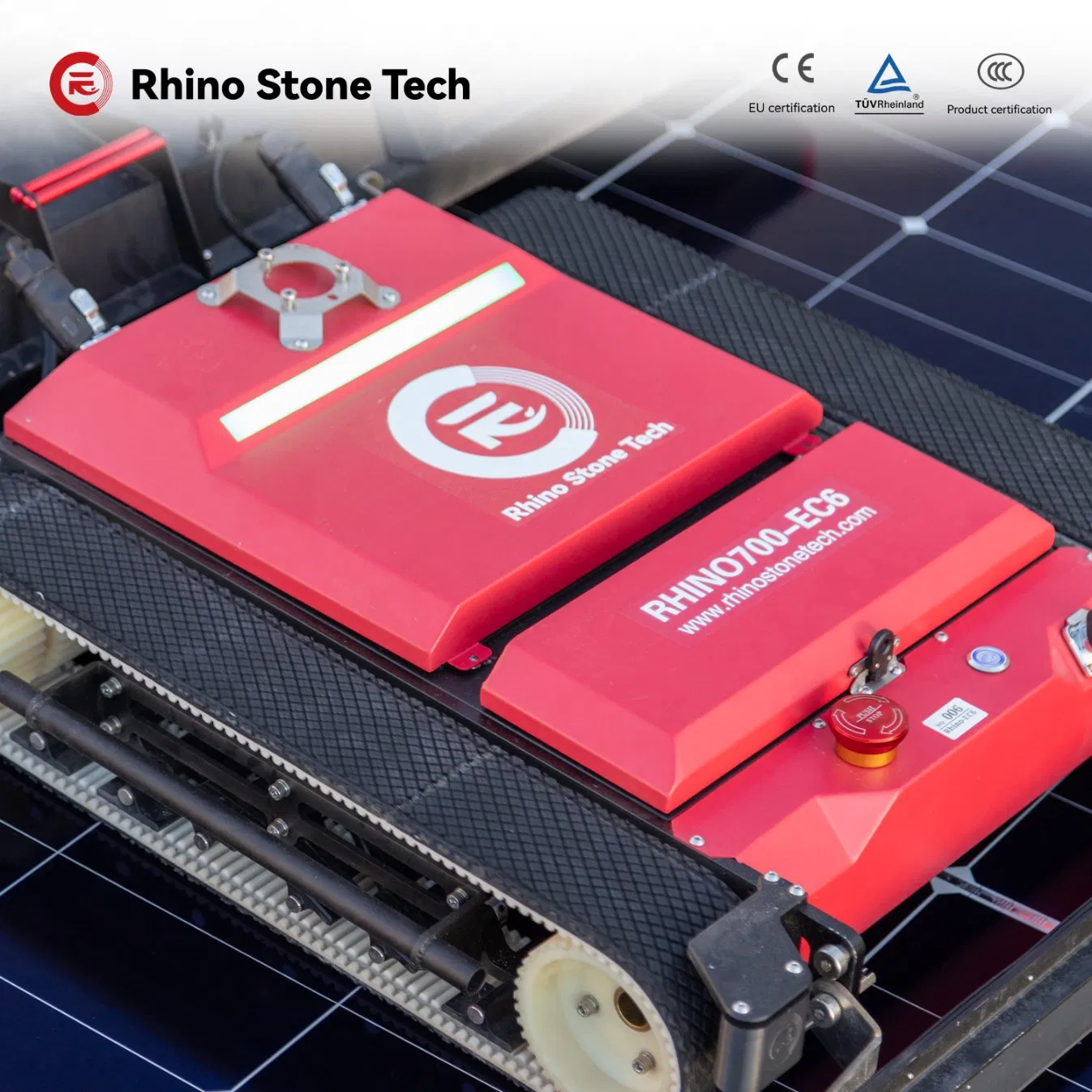 High-Performance Solar Cleaning Equipment Lithium Battery Version Solar Panel Cleaning Robot for Rooftop Use Commercial &amp; Industrial Solar Farm