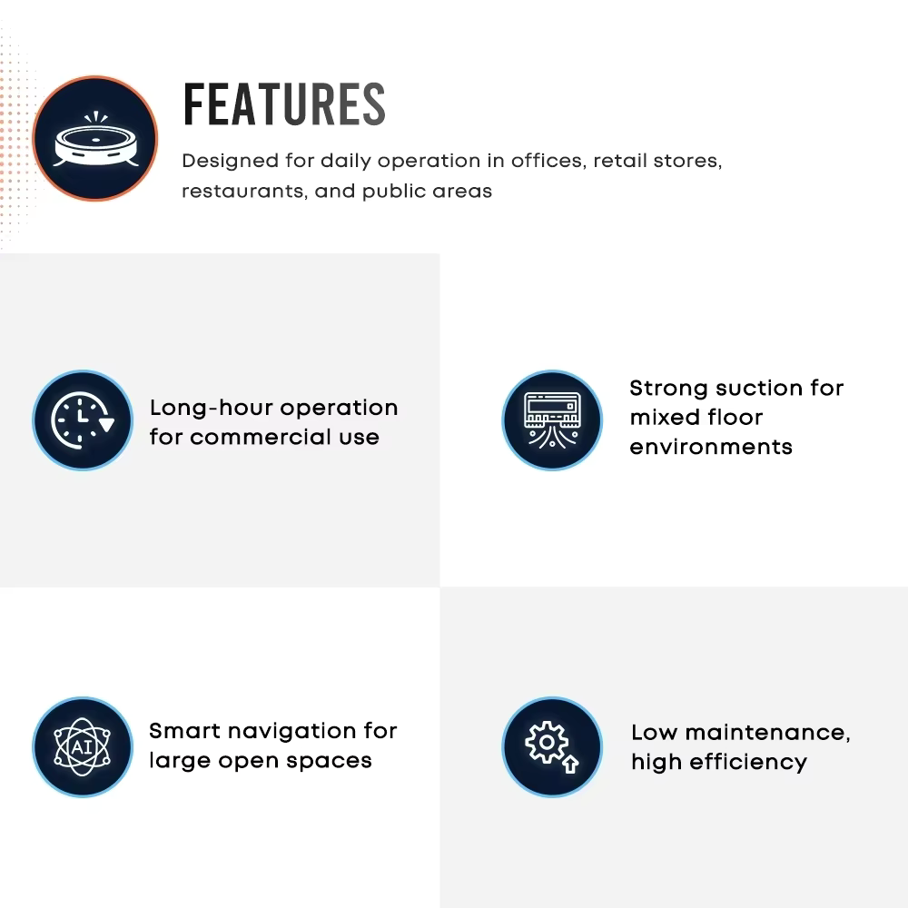 LiDAR navigation (25m range) commercial floor cleaning robot for hotels and restaurants - customization available