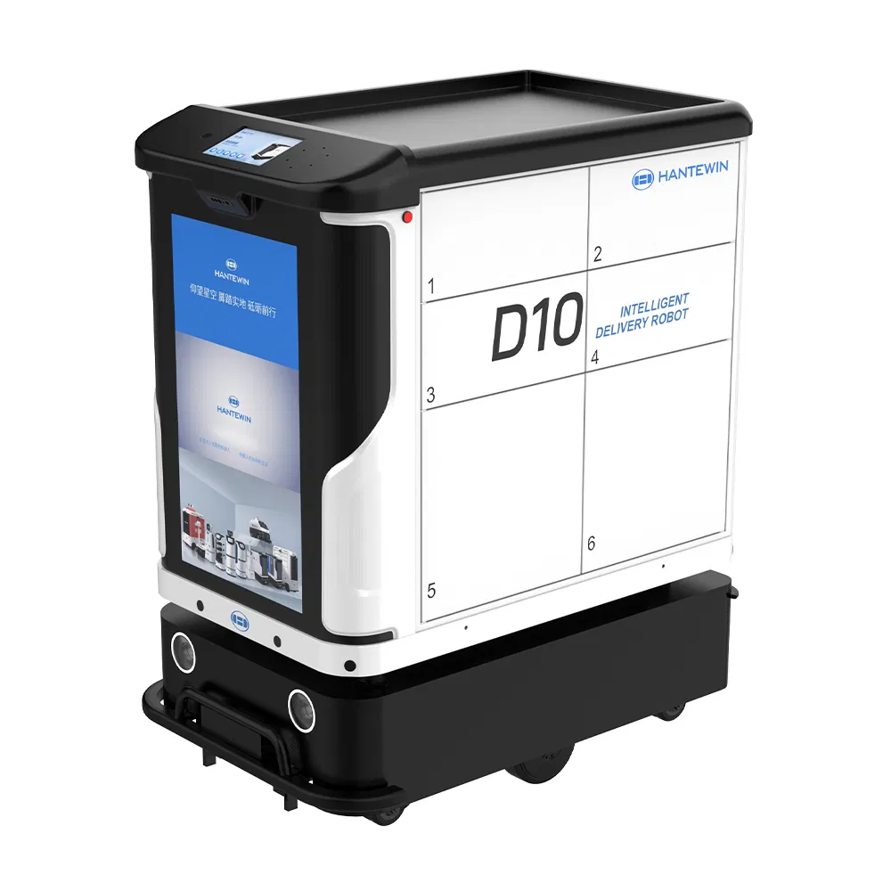 Multiple Storage Cabinets Hotel Office Item Autonomous Commercial Pacakge Delivery Robot