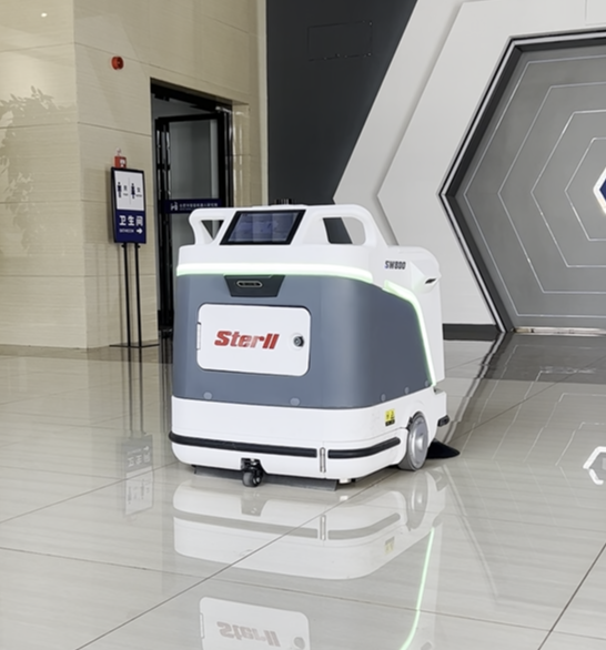 Commercial Intelligent Floor Scrubber Machine Outdoor Industrial Robot for Cleaning Smart Mopping Scrubber Machine