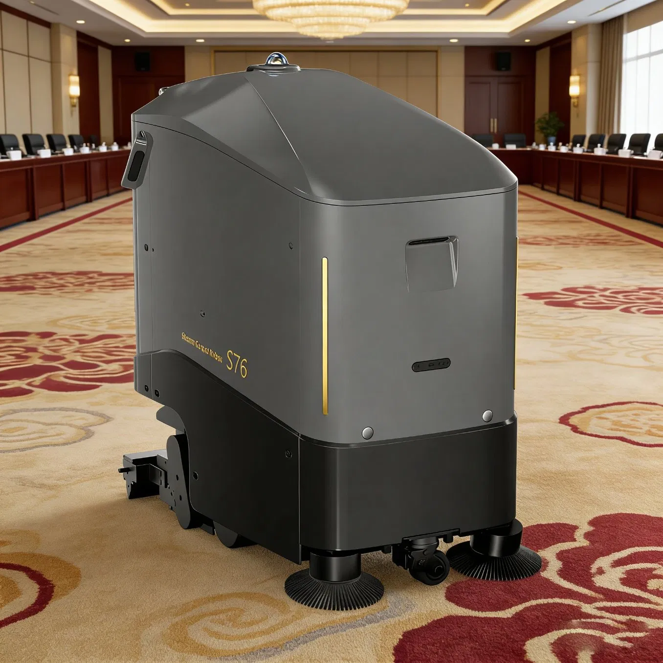 High Efficiency Smart Mapping Commercial Hotels Mopping Robot Industrial Warehouse Sweeping Cleaning Robot