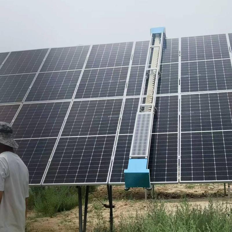 Dry and Wet Photovoltaic Cleaning Robot Solar Panel Cleaning System