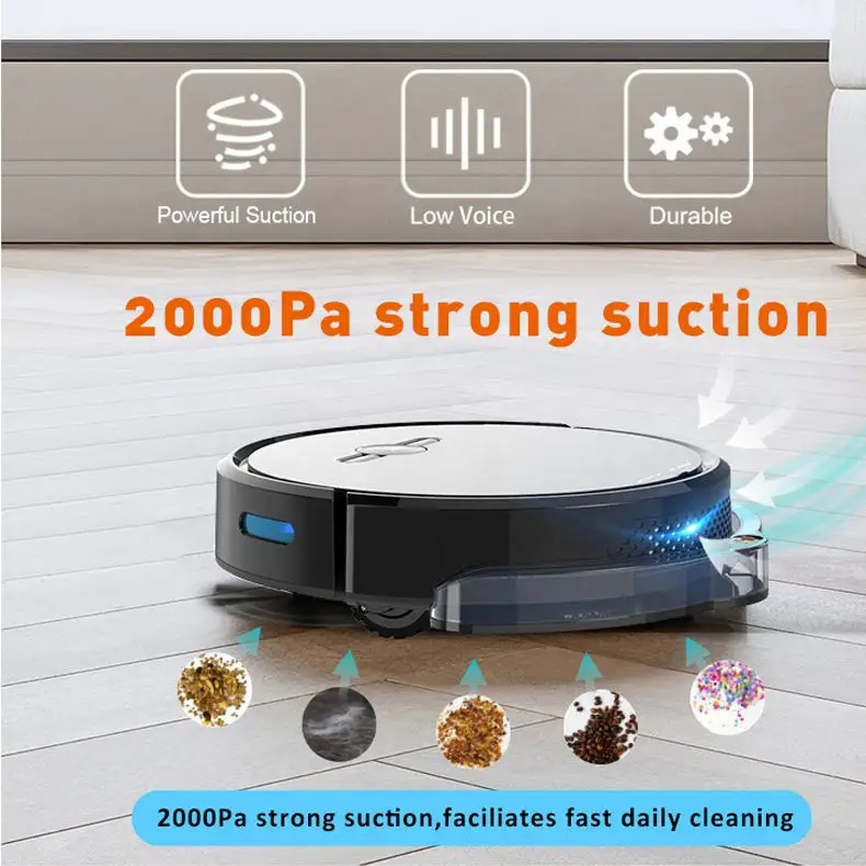 Smart Robotic Vacuum Cleaner Mop Cleaning Remover Dust with Alexa Sweeping Robot