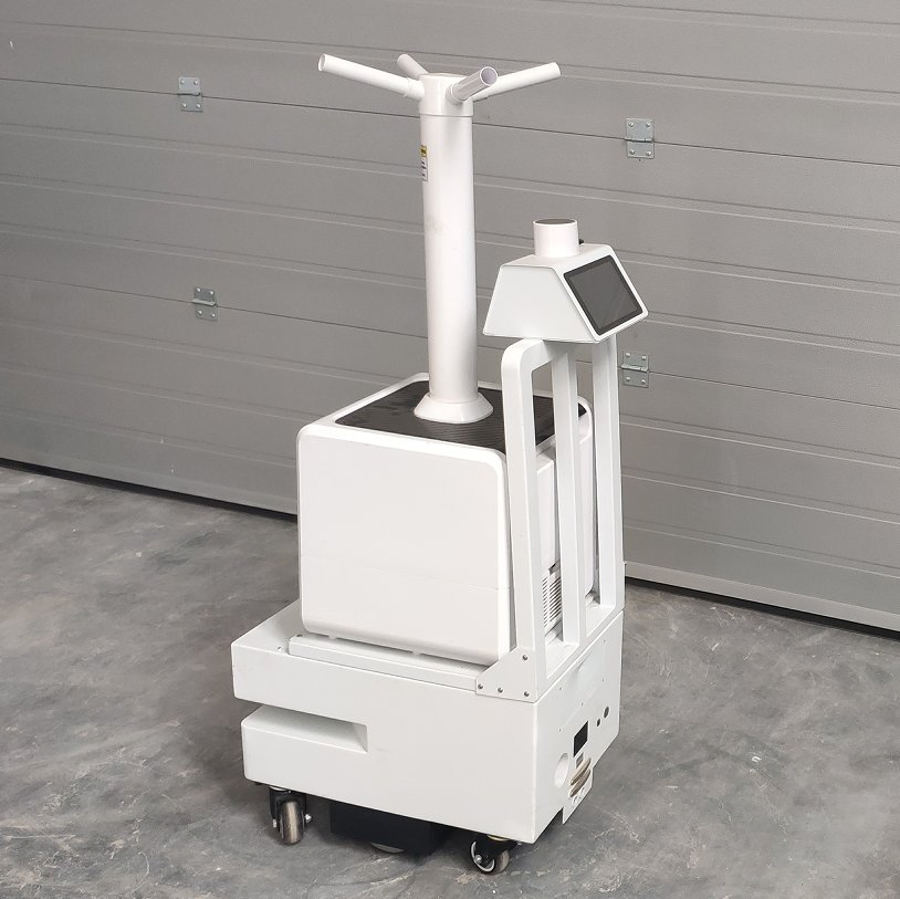 Dual Compatibility with Hydrogen Peroxide &amp; Hypochlorous Acid: Mobile Atomizing Disinfection Robot, Intelligent Sterilization, Flexible Deployment