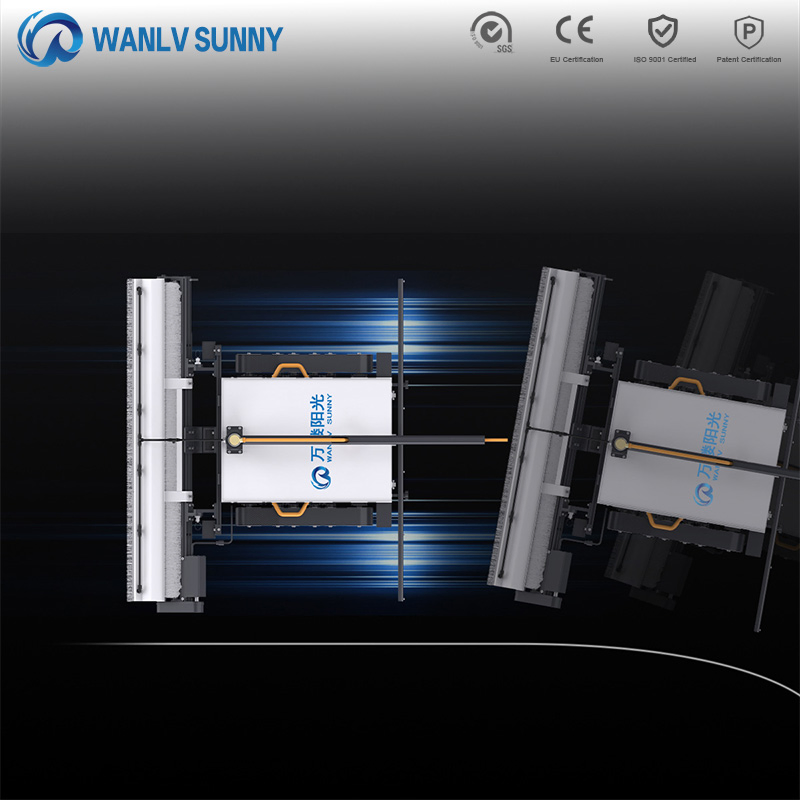 Smart Solar Panel Cleaning Machine Remote-Control Crawler Cleaning Robot for Photovoltaic Washing