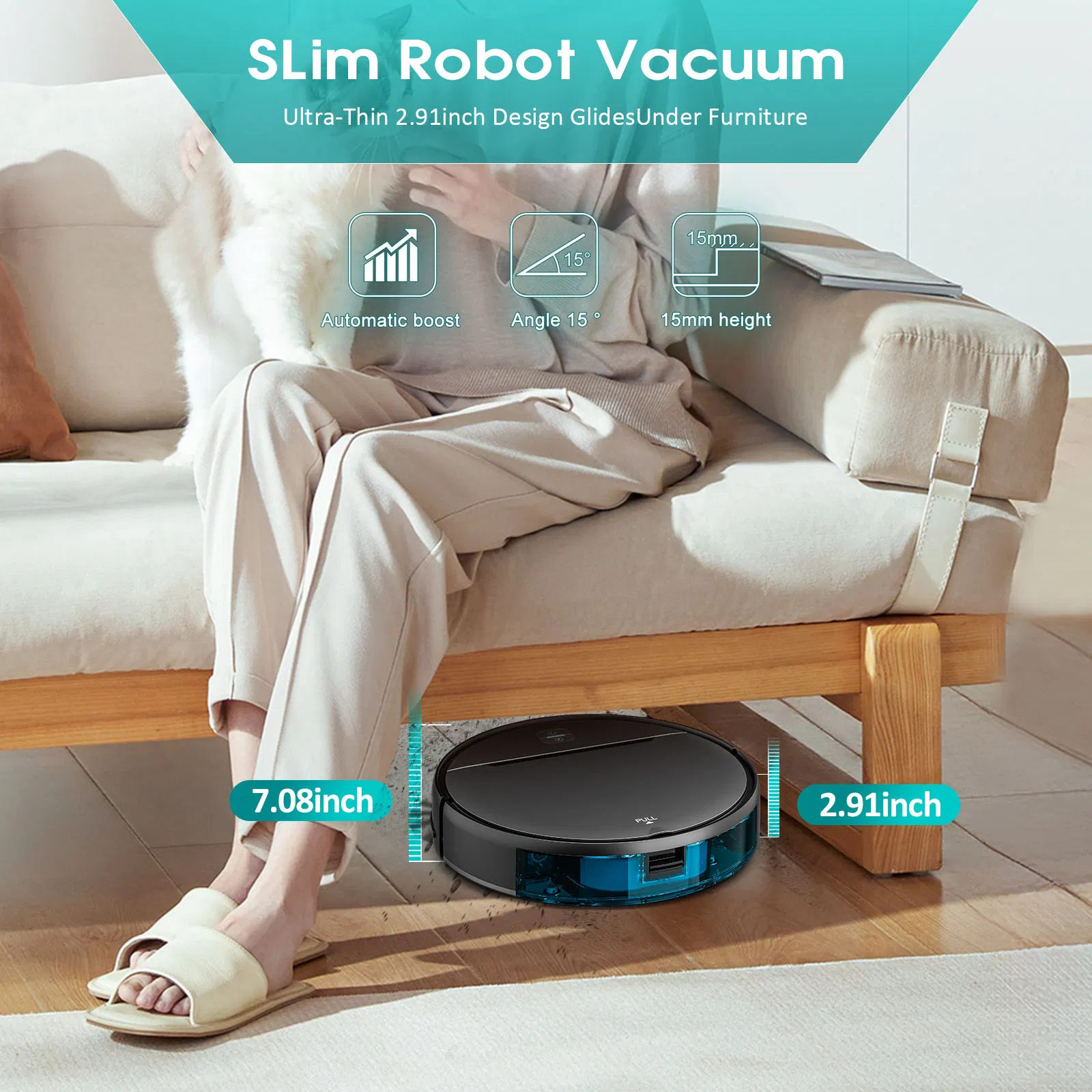Intelligent Cleaning Robot Vacuum Cleaner APP-Controlled Mop Wet Dry Sweeping Aspiradora Robot Battery Household Use