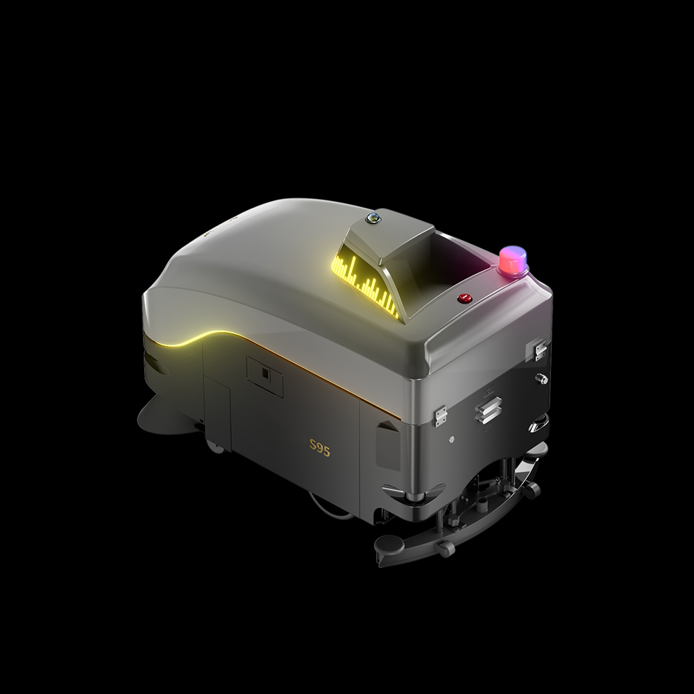 New Robotic Floor Cleaning Machine with Lidar Intelligent Driving 24V Battery 200Ah Commercial Floor Scrubber