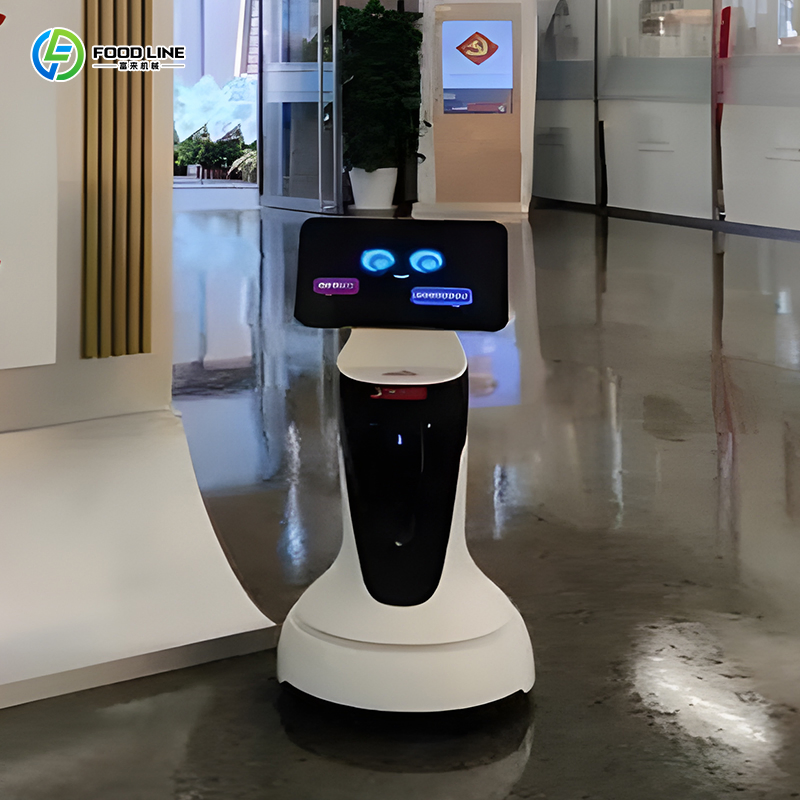 Multilingual Interactive Intelligent Service Reception Assistant Welcome Humanoid Service Robot