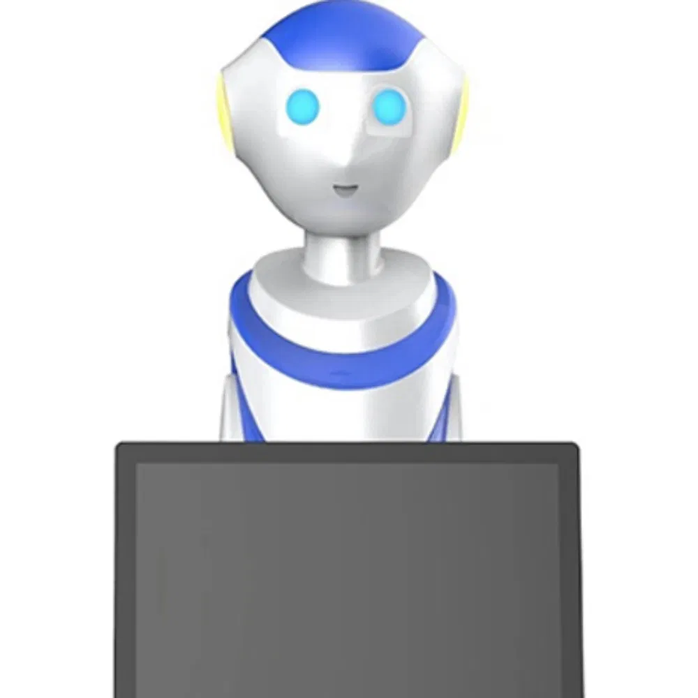 Self-Guided Ai Interactive Office Reception Robot with Business Face Recognition Intelligent Welcome Chat for Commercial Spaces