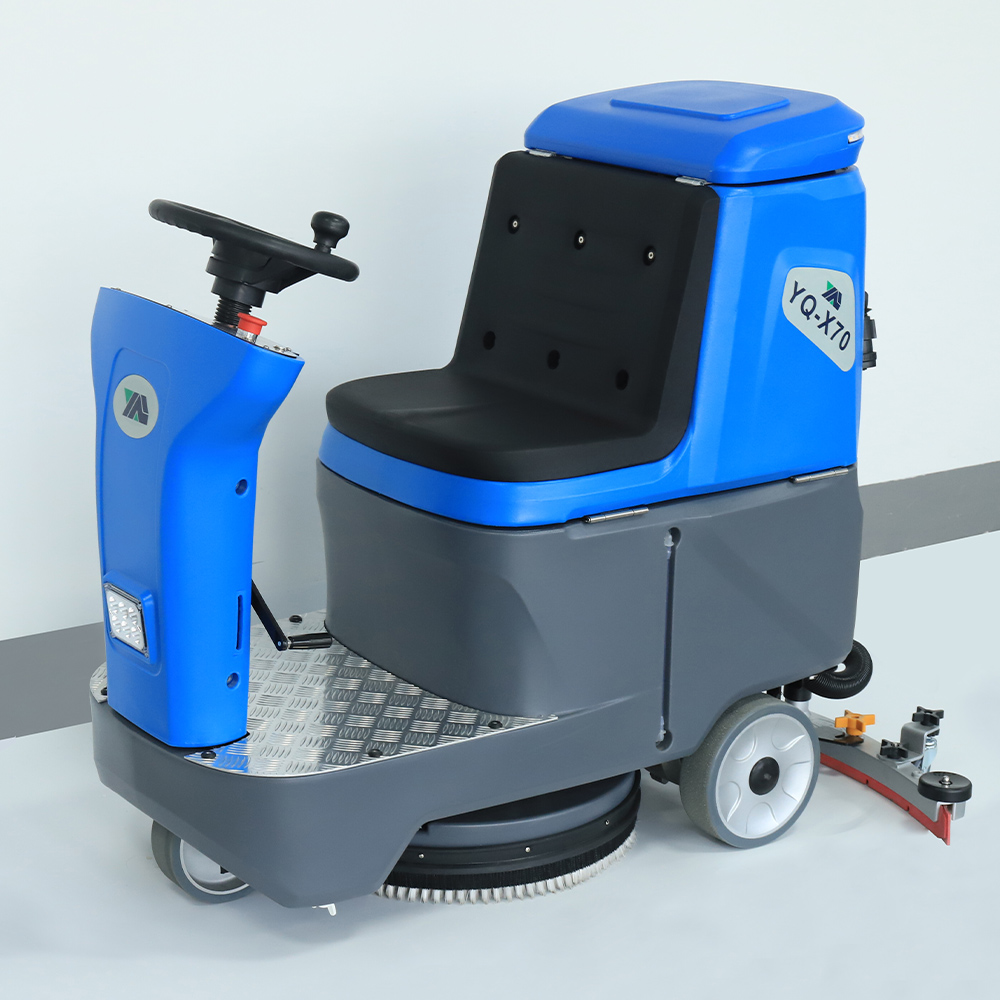 Concrete Floor Cleaning Machine Model YQ-X70 Robot Floor Cleaner Commercial Ride-on Floor Scrubber