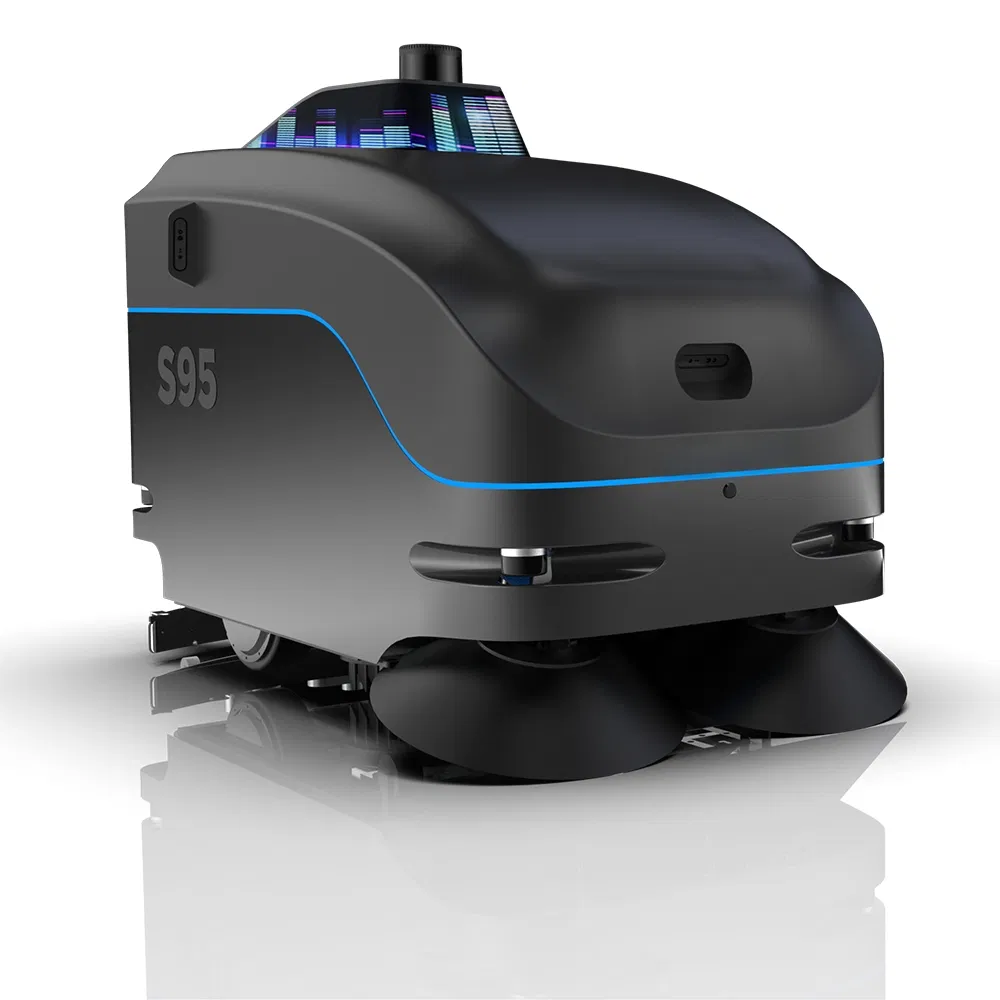 Commercial Robotic Floor Scrubber Heavy-Duty All-in-One Cleaning Equipment Robot for Warehouse &amp; Mall