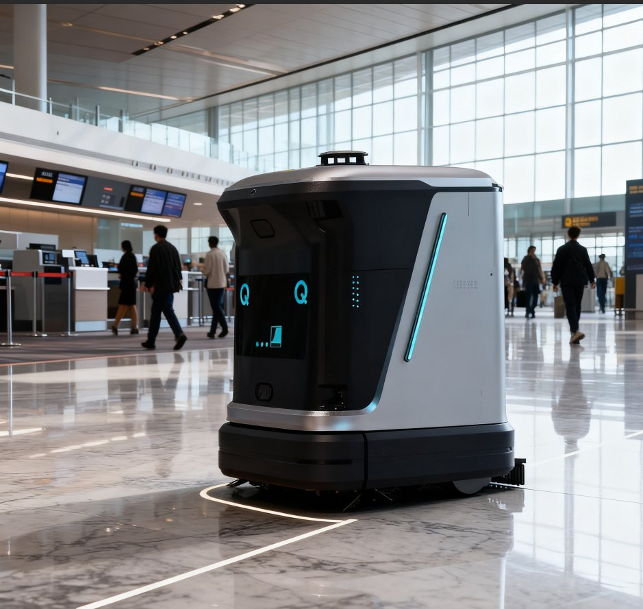 Small Vacuum Commercial Cleaning Robot for Industrial Warehouses Commercial Robot for Floor Cleaning in Warehouses