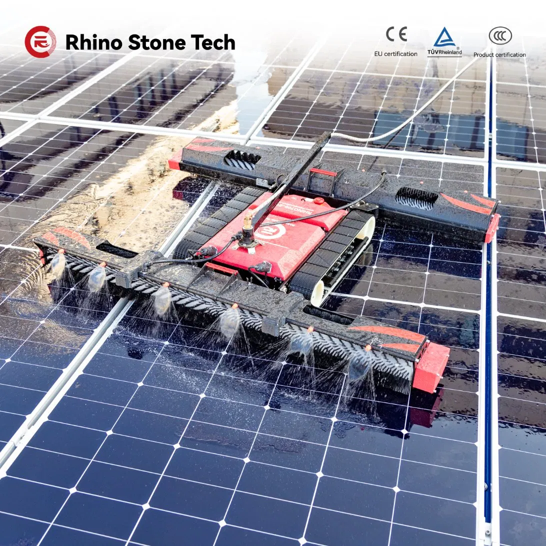 High-Performance Solar Cleaning Equipment Lithium Battery Version Solar Panel Cleaning Robot for Rooftop Use Commercial &amp; Industrial Solar Farm