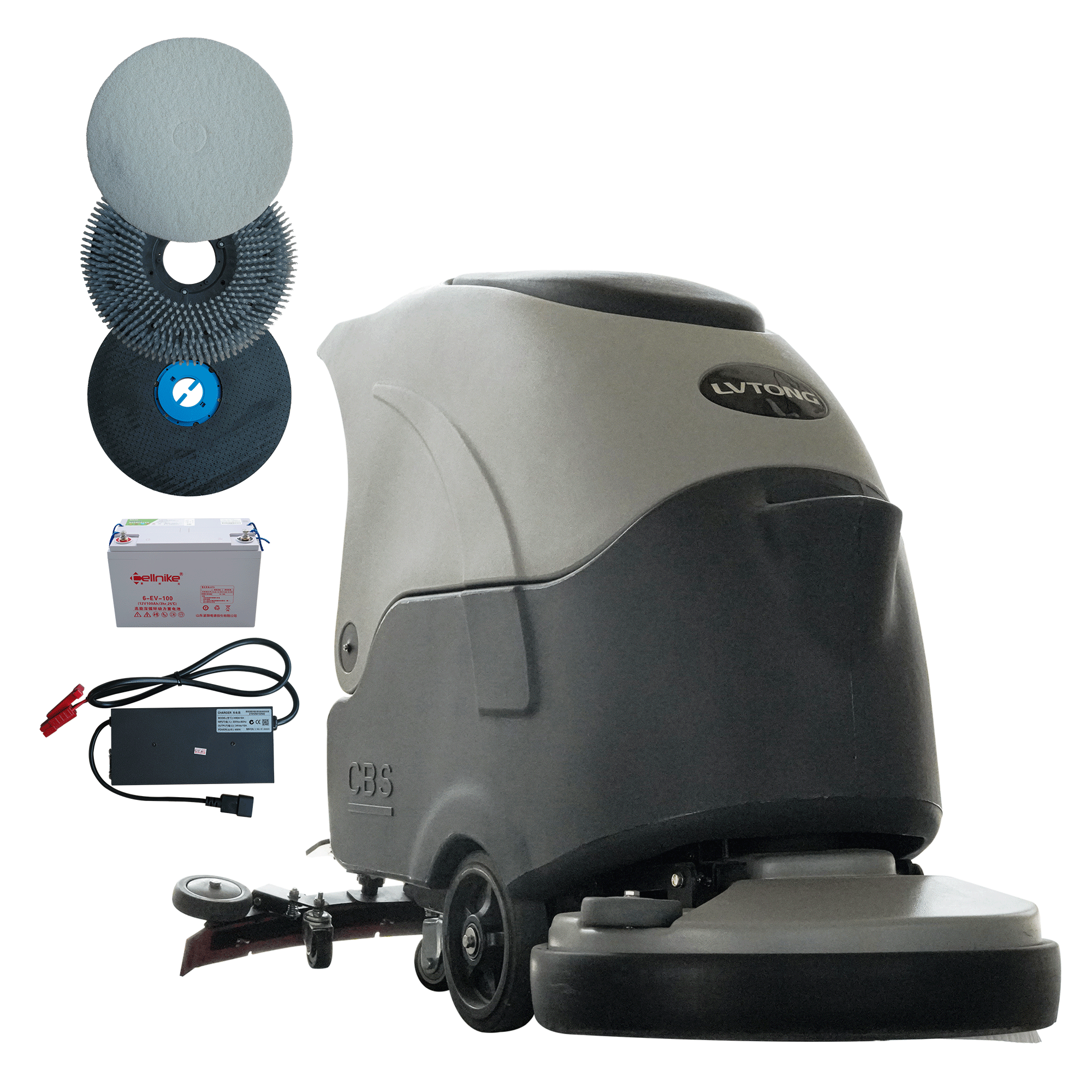 Intelligent Commercial Wet Cleaning Robot Floor Scrubber Easy Push Sweeping Machine