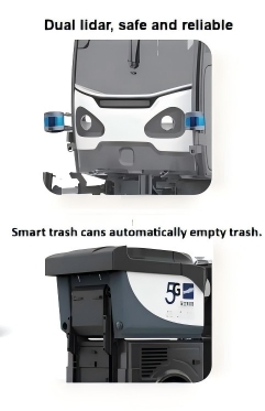Autonomous Deepblue street sweeping robot road sweeping robot for Street service