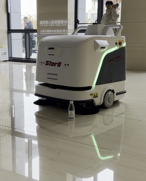 Commercial Intelligent Floor Scrubber Machine Outdoor Industrial Robot for Cleaning Smart Mopping Scrubber Machine