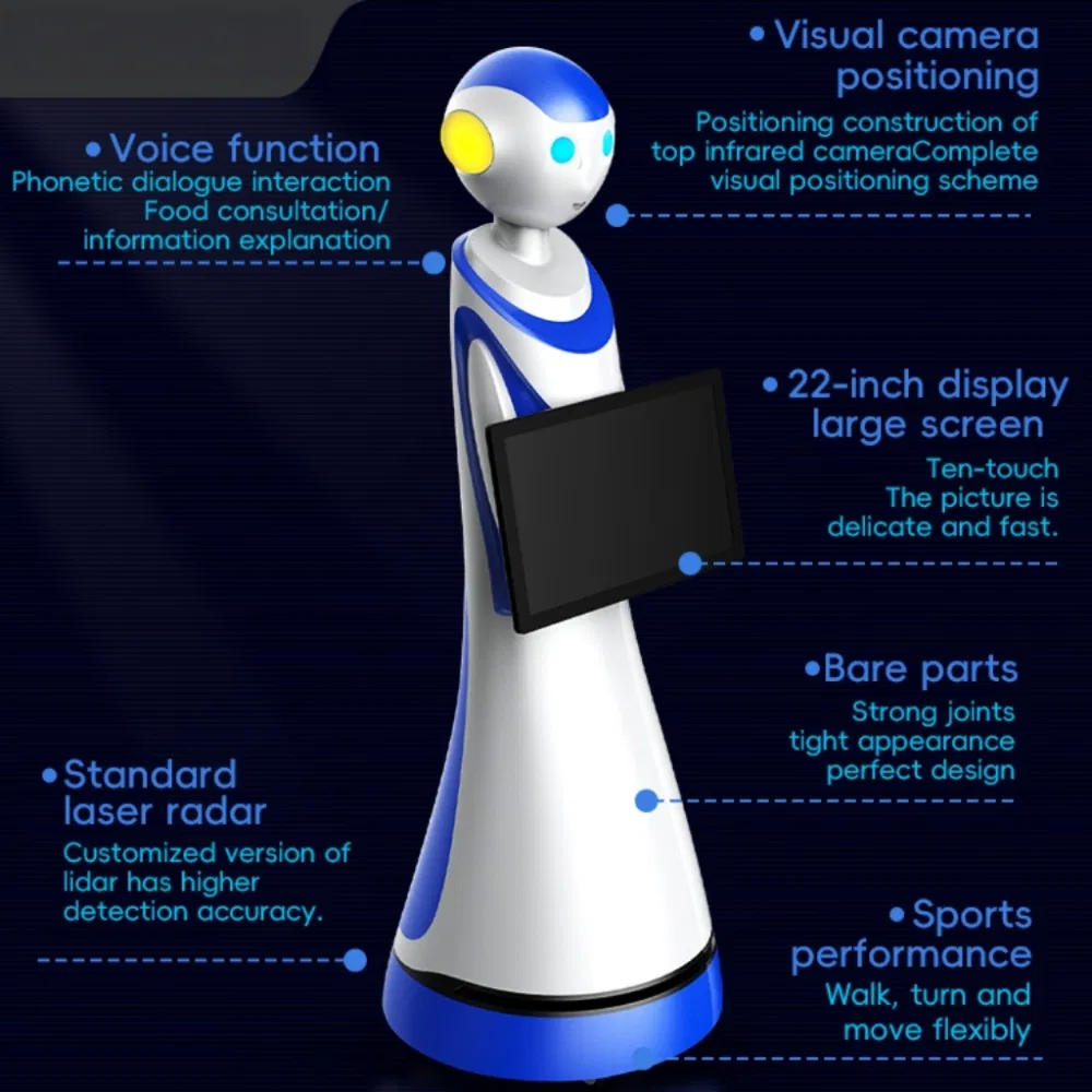 Large Screen Intelligent Bank Robot New Ai Welcome Service Commercial Reception Mall Center Business Consultation