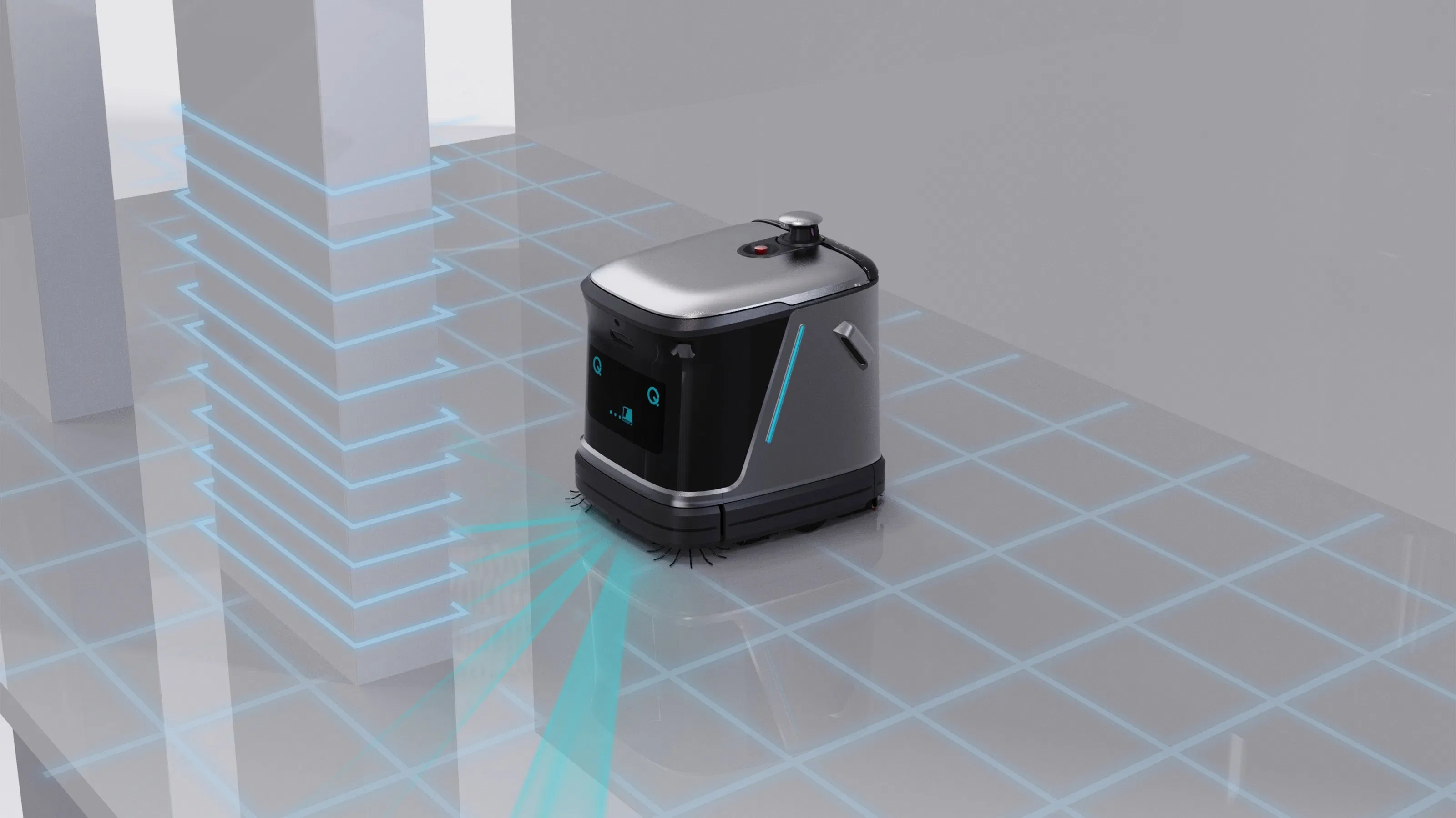 Autonomous Robot Cleaning Solution Supporting Gate Crossing, Elevator Riding, Continuous Floor Operations