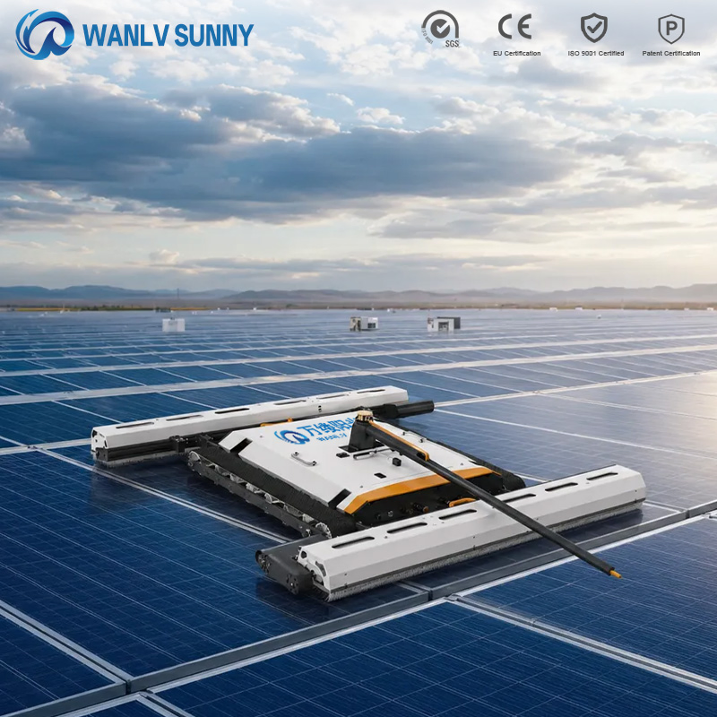 Auto-Path-Planning Optional Solar Panel Cleaning Robot Cleaner PV Cleaning Machine High-Pressure Solar-Panel-Cleaning-Equipment