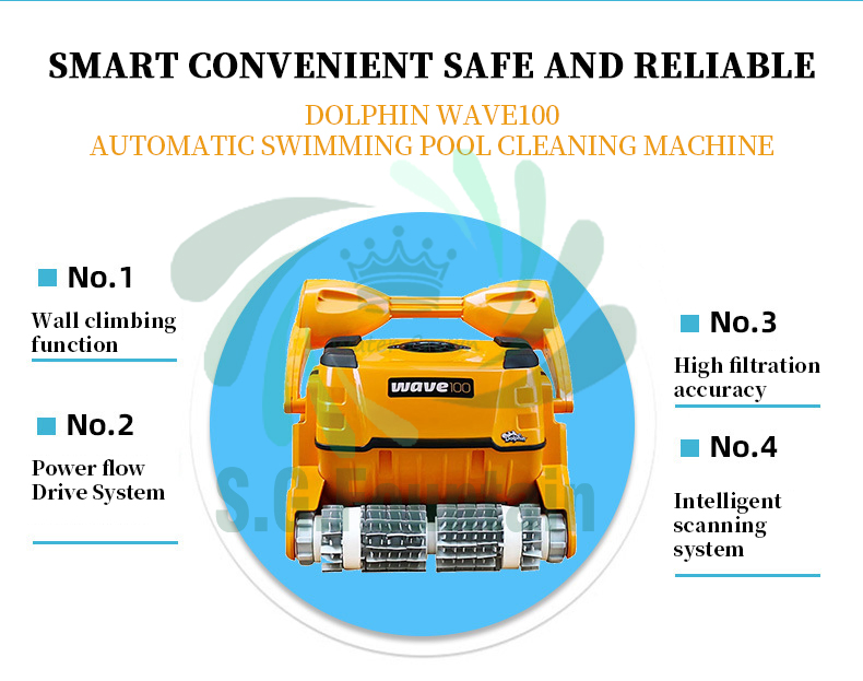 Water Crown Multifunctional Vacuum Cleaning Robot for Swimming Pools