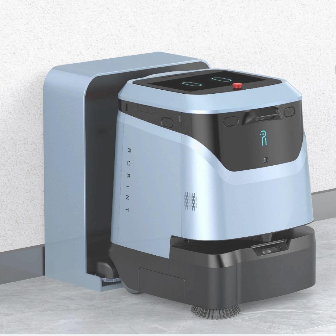 Commercial Robotic Floor Cleaner Wet/Dry Scrubbing Mopping 15000Pa Suction Laser Navigation 5000 Sq ft Coverage IP6X Rated Auto