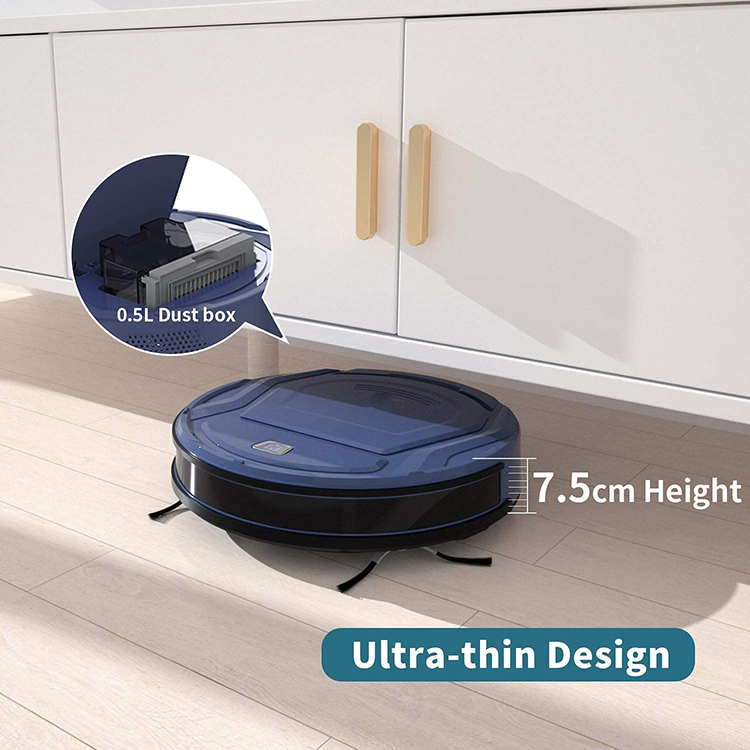 Lrt210 Robot Vacuum Cleaner, 1800PA Strong Suction, Slim, Quiet, Automatic Self-Charging Robotic Vacuum, Wi-Fi/APP/Alexa/Remote Control