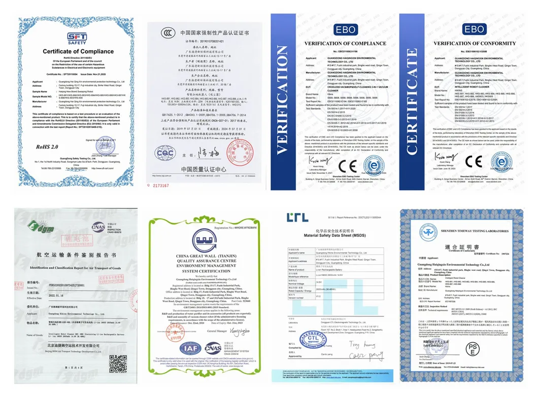 Certifications