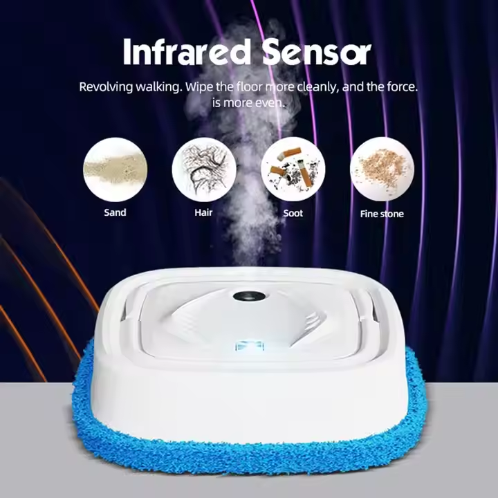 Intelligent Household Mopping Robot Automatic Wet/Dry Sweeping Floor Cleaning Robot Gyroscope Navigation Smart Cleaning System
