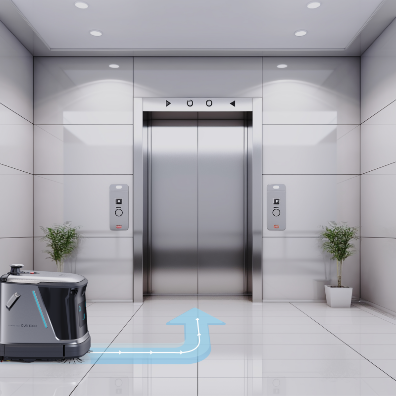 Commercial Robotic Floor Scrubber Q3-G Multi-function Sweeping Mopping Vacuum