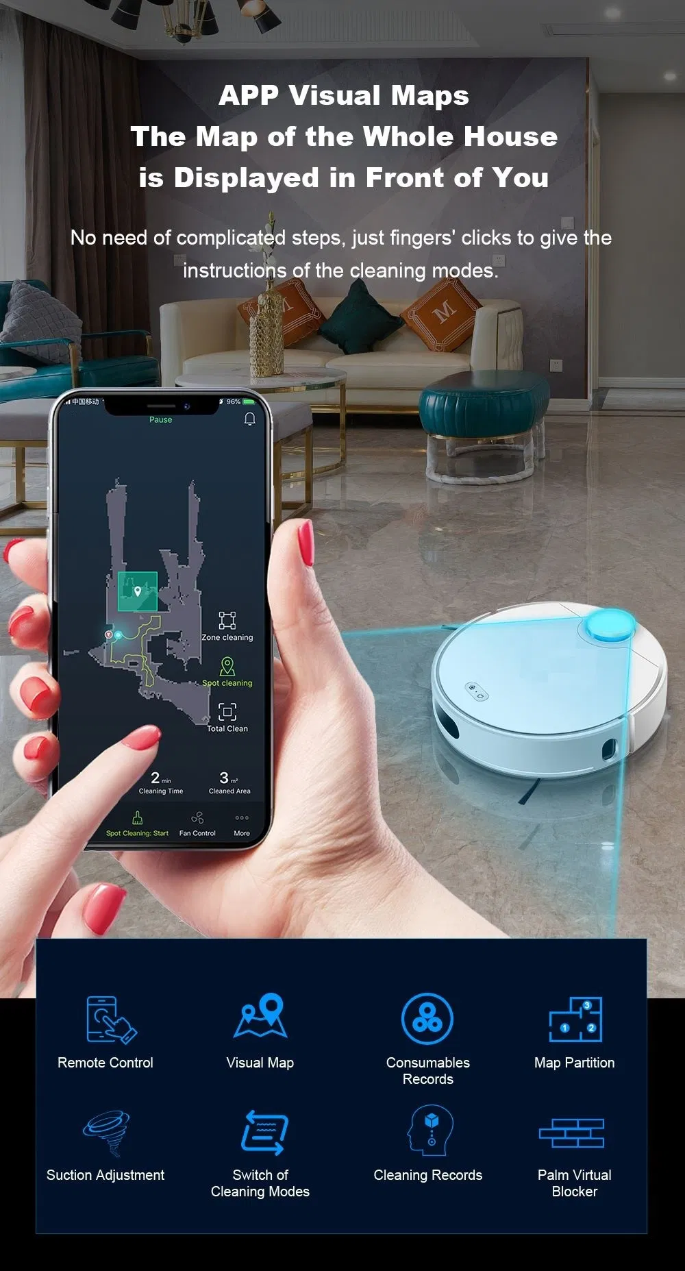 Smart Camera Robotic Vacuum Cleaner