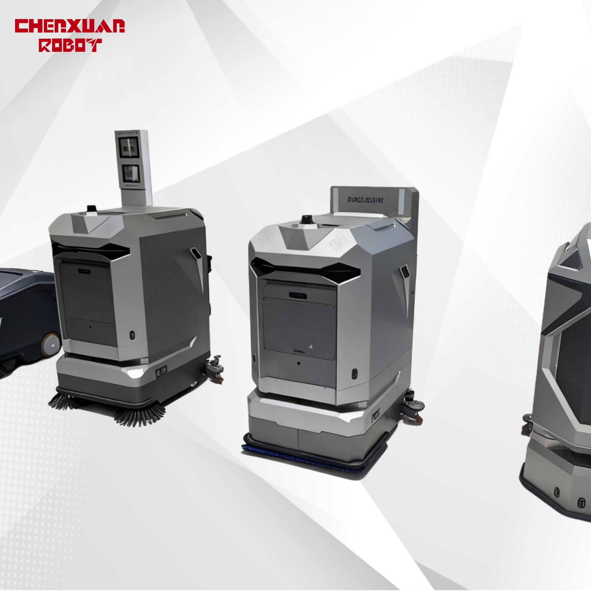 Autonomous Commercial Cleaning Robot Floor Scrubber &amp; Sweeper for Industrial and Public Spaces