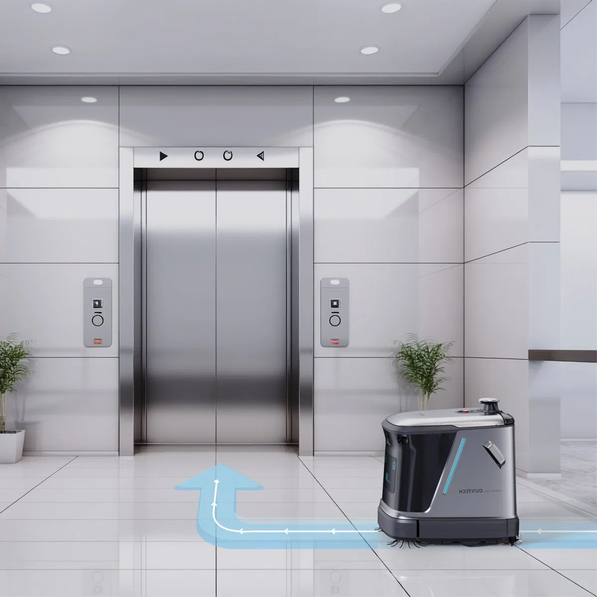 High-Efficiency Cleaning Robot for Hotels and Hospitality Spaces