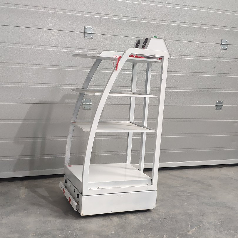 Magnetic Strip Navigation Unmanned Handling Robot: Agv Trolley with Multi-Station Rotational Stop, Multi-Functional Adaptation