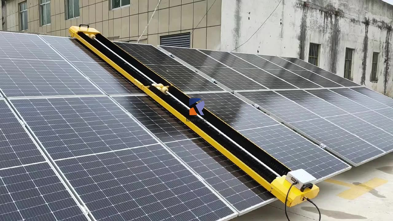 Advanced Solar Panel Cleaning Robot with Remote Control Functionality