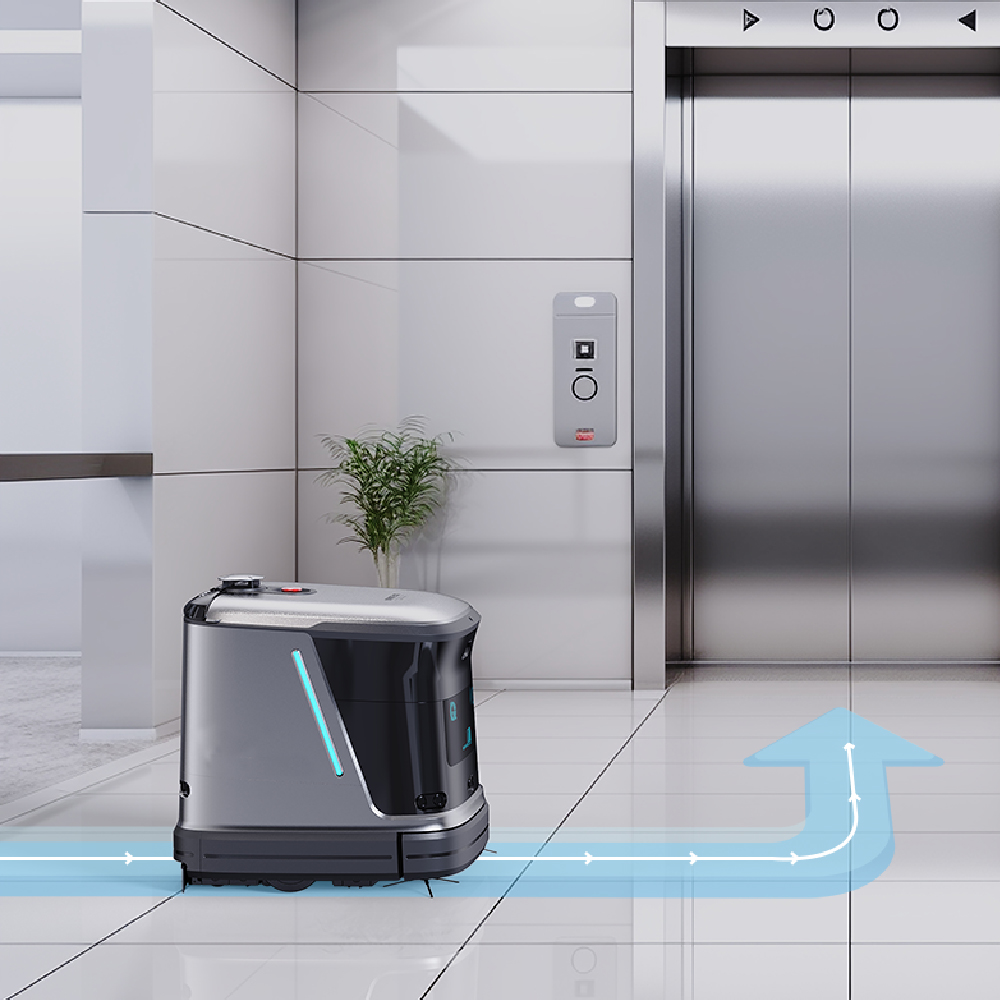 5 in 1 AI Intelligent Commercial Cleaning Robot for Hospital Office Use Electric New Self-Cleaning Floor Sweep Vacuum Scrubber