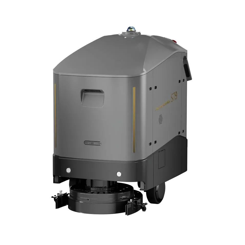 Commercial Cleaning Robot Operation