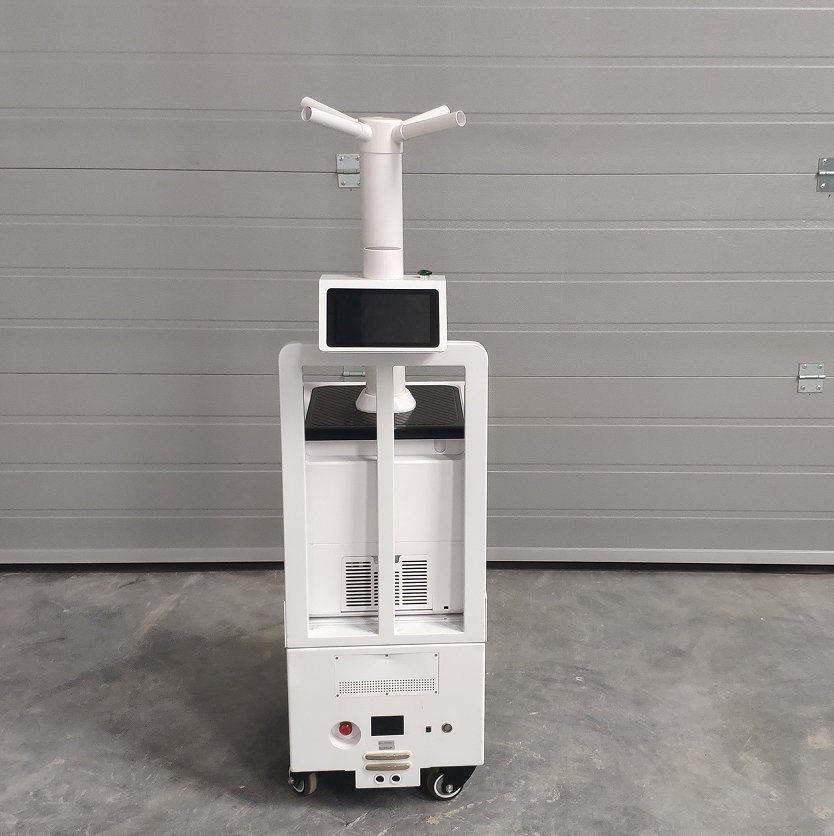 Mobile Dual-Disinfectant Disinfection Robot: Hydrogen Peroxide + Hypochlorous Acid Atomization Sterilization, Intelligent &amp; Flexible, Multi-Scenario Adaptation
